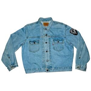 Vintage Levi's Blue Denim Jacket with Soulection Patches added